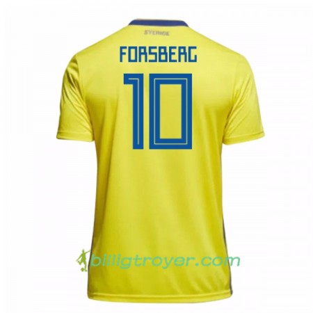 Billige Fotballdrakter Sverige Forsberg 10 VM 2018 Hjemmedraktsett